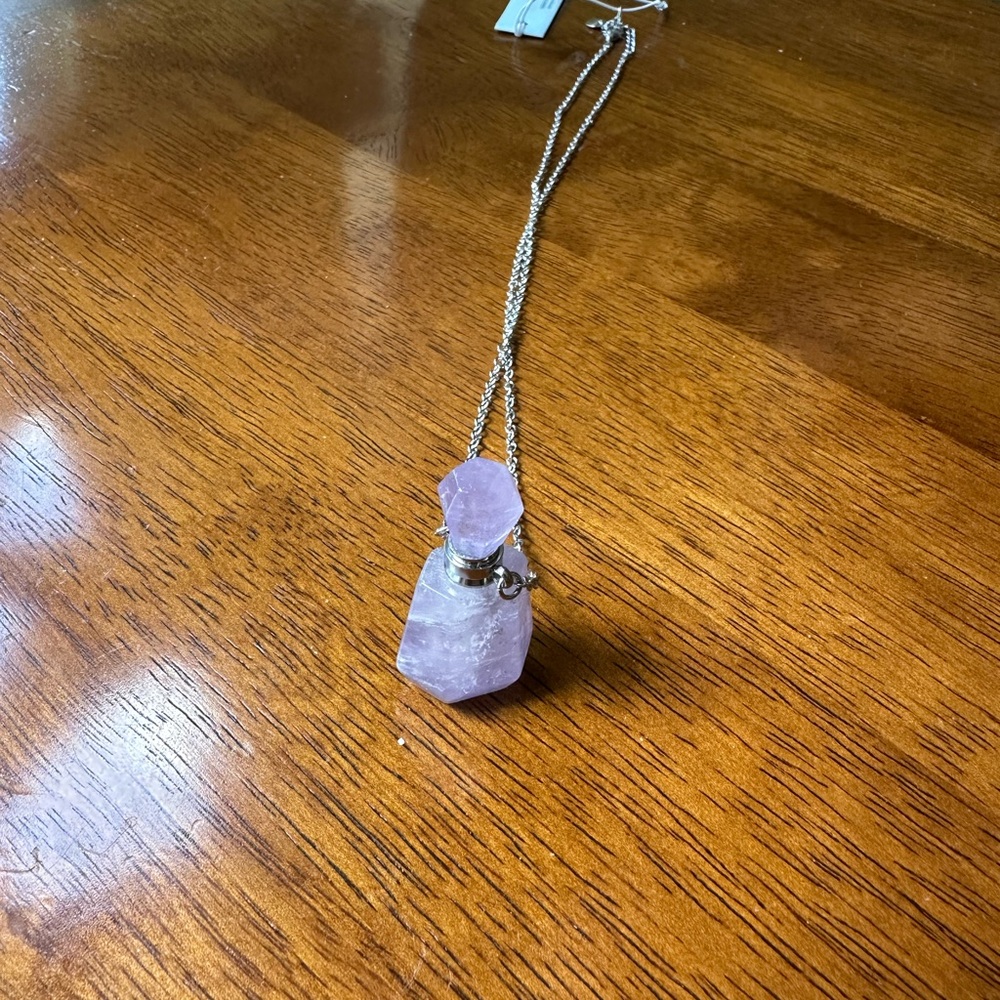 Amethyst Bottle Necklace